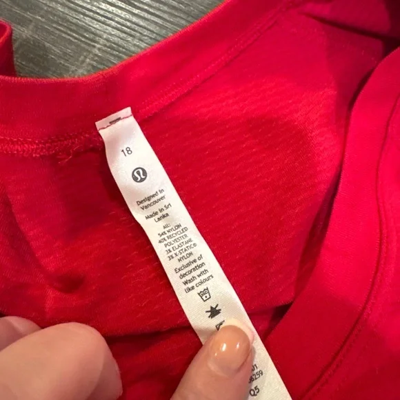 lululemon athletica Red Long Sleeve Top - Picture 7 of 7